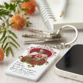 カトリックIDイエス·キーチの宗教的聖なるハート キーホルダー (正面右)