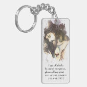 カトリックID宗教イエス聖心キーチェーン キーホルダー (正面左)