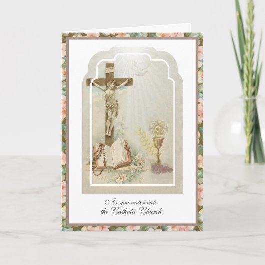 カトリックRCIA信仰教会への入門式 カード (正面)