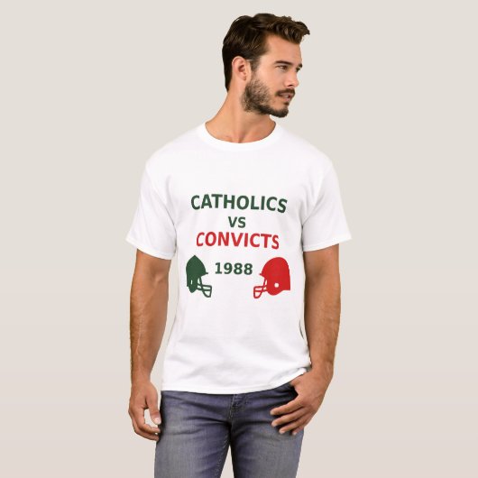カトリックvs受刑者 tシャツ (正面フル)