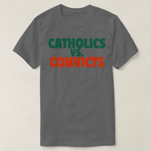 カトリックvs囚人レトロ1988ゲーム tシャツ (デザイン正面)