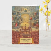 カトリッスペインのク、敬虔なお悔やみ カード (黄色い花)