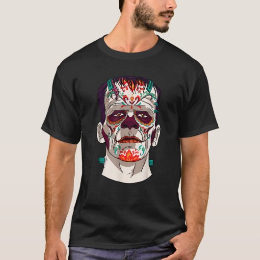 カトリナフランケンシュタインシュガースカルホラー映画T Sh Tシャツ (正面)