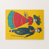 カトリナ・カップル・メキシコの死の日 ジグソーパズル (横)