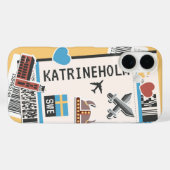 カトリネホルムバイキングスウェーデンボーディングパス旅行 Case-Mate iPhoneケース (裏面 (横))