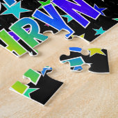 カトリン お名前、楽しい ハッピーバースデー ジグソーパズル (側面)