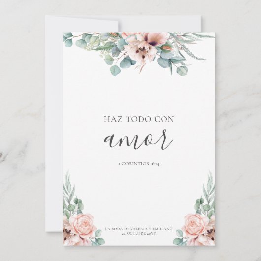 カトリーナインビタシオンデボダカトフォーマルリカ結婚ズ 招待状 (裏面)