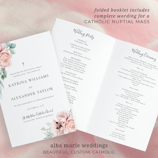 カトリーナカソリッ結婚クの一括式典プログラム