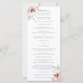 カトリーナピンクフローラカトリック結婚式 プログラムミサ (裏面)