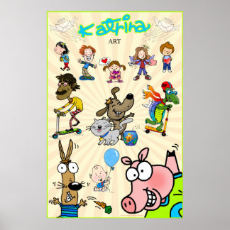 カトリーナ・アート・ラージ・ポスター ポスター