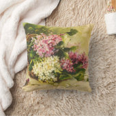 カトリーヌ・クラインによるバスケットのライラック クッション (ブランケット)