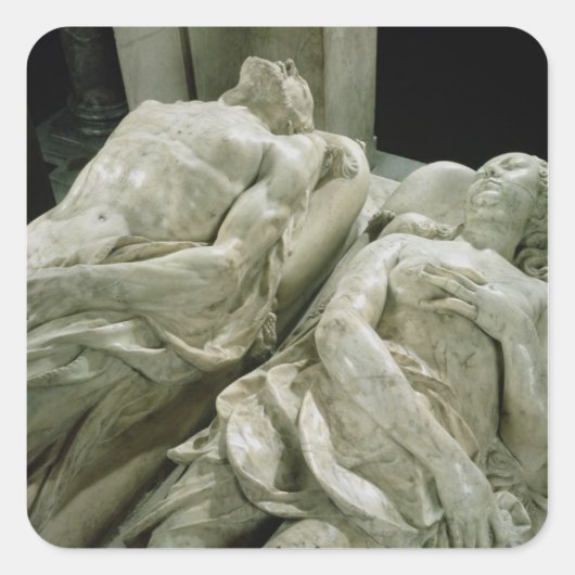 カトリーヌ・デ・メディチとアンリ2世の墓 スクエアシール (正面)