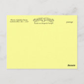 カトリーンクライン花アルファベットC菊 ポストカード (裏面)