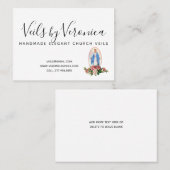 カトリ伝統的ックヴァージンマリー宗教バラ 名刺 (正面/裏面)