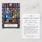 カトリ結婚ックのステンドグラス聖書 名刺 (正面/裏面)