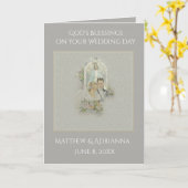 カトリ結婚ックヴァージンのメアリー花嫁 カード (黄色い花)