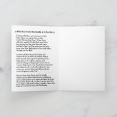 カトリ結婚ック祈りの言葉感謝の重ね書き サンキューカード (内部)