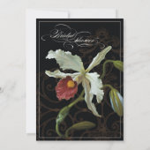 カトレア オーキッド ブラック クリーム - ウェディングシャワー 招待状 (裏面)