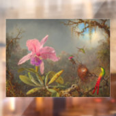 カトレヤオーキッドと3つのハミングバードのヒード ウィンドウサイン (シート2)