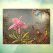 カトレヤオーキッドと3つのハミングバードのヒード ウィンドウサイン (シート3)