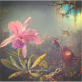 カトレヤオーキッドと3つのハミングバードのヒード シール (正面)