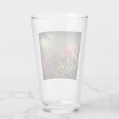 カトレヤオーキッドと3つのハミングバードのヒード タンブラーグラス (裏面)