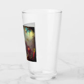 カトレヤオーキッドと3つのハミングバードのヒード タンブラーグラス (左)