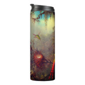 カトレヤオーキッドと3つのハミングバードのヒード タンブラー (回転右)