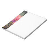 カトレヤオーキッドと3つのハミングバードのヒード ノートパッド (回転)