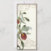 カトレヤオーキッドチューペブラウン – 結婚式招待状 招待状 (裏面)