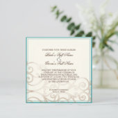 カトレヤオーキッドブルー – 結婚式招待状 招待状 (スタンド正面)