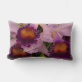 カトレヤハイブリッドオーキッド装飾用クッション ランバークッション (正面)