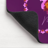 カトレヤパーソナライズされたオーキッドモチーフプリント マウスパッド (コーナー)