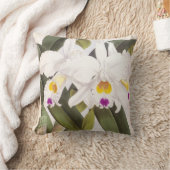 カトレヤモルガンヴィンテージリンデニアオーキッド クッション (ブランケット)