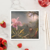 カトレヤ・オーキッドと3羽のハミングバード（ヒード） スタンダードランチョンナプキン (インサイチュ)