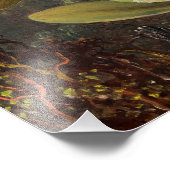 カトレヤ・オーキッドと3羽のハミングバード フォトプリント            (角)