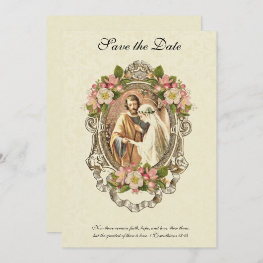 カト伝統的リエレガントックヴィンテージ セーブザデート (正面/裏面)