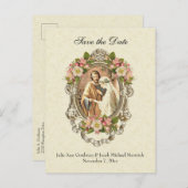 カト伝統的リックが日付を結婚救う 案内ポストカード (正面/裏面)