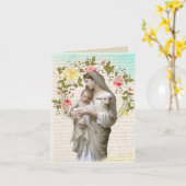 カト伝統的リック悔やみや弔慰のマスサファリング十字架 カード (黄色い花)