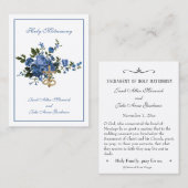 カト伝統的リック結婚式の引き出物聖書 名刺 (正面/裏面)