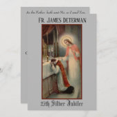 カト伝統的リック聖職者記念日招待状 招待状 (正面/裏面)