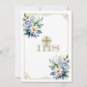 カト伝統的リック聖餐式フローラ 招待状 (正面)