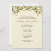 カト伝統的リック聖餐式フローラ 招待状 (裏面)