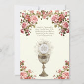 カト伝統的リック聖餐式フローラ 招待状 (裏面)