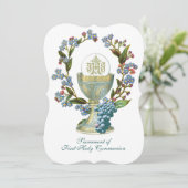 カト伝統的リック聖餐式フローラ 招待状 (スタンド正面)