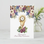 カト伝統的リック聖餐式フローラ 招待状 (スタンド正面)