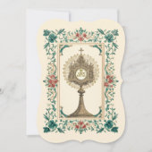 カト伝統的リック聖餐式フローラ 招待状 (正面)