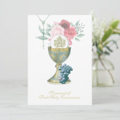 カト伝統的リック聖餐式フローラ 招待状 (スタンド正面)