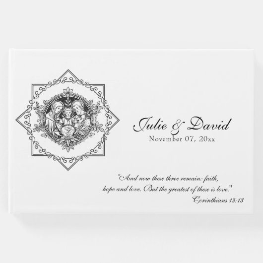 カト伝統的リ結婚ックの神聖な家庭 ゲストブック (正面)