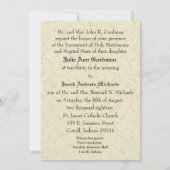 カト伝統的リ結婚ック金ゴールド招待状 招待状 (裏面)